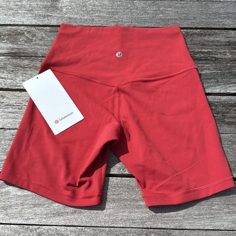 lululemon athletica Women's Red Bike Shorts